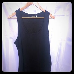 Maxi dress with front split